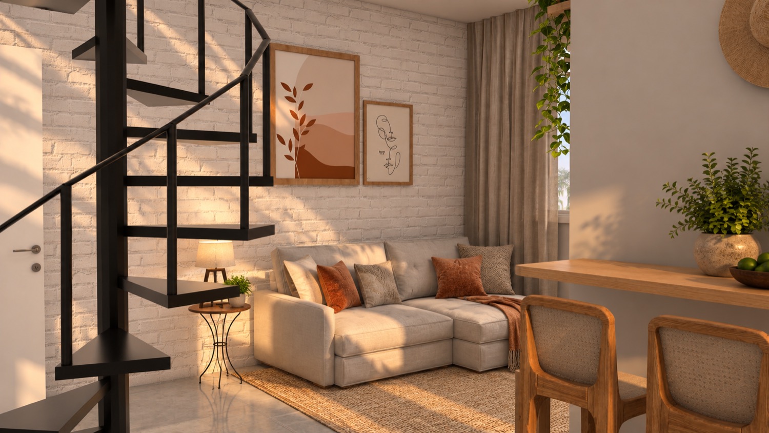 Sala do duplex
