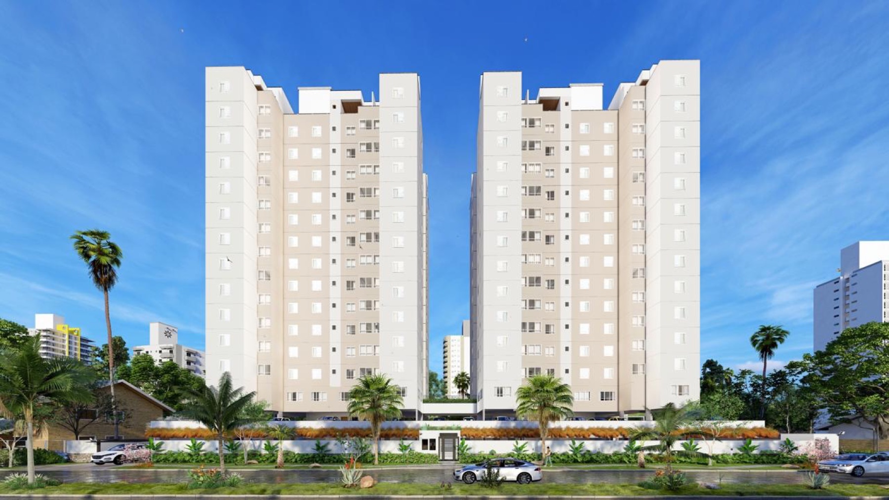 Fachada das duas torres do Ferrazano
