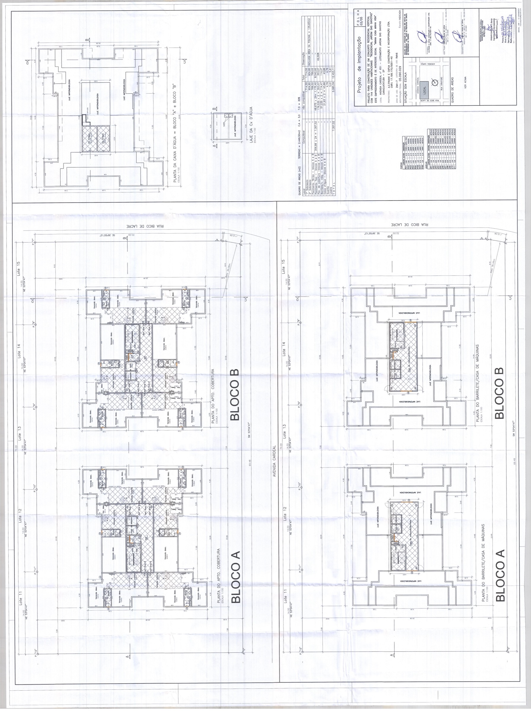 Folha 3 do projeto: terraço