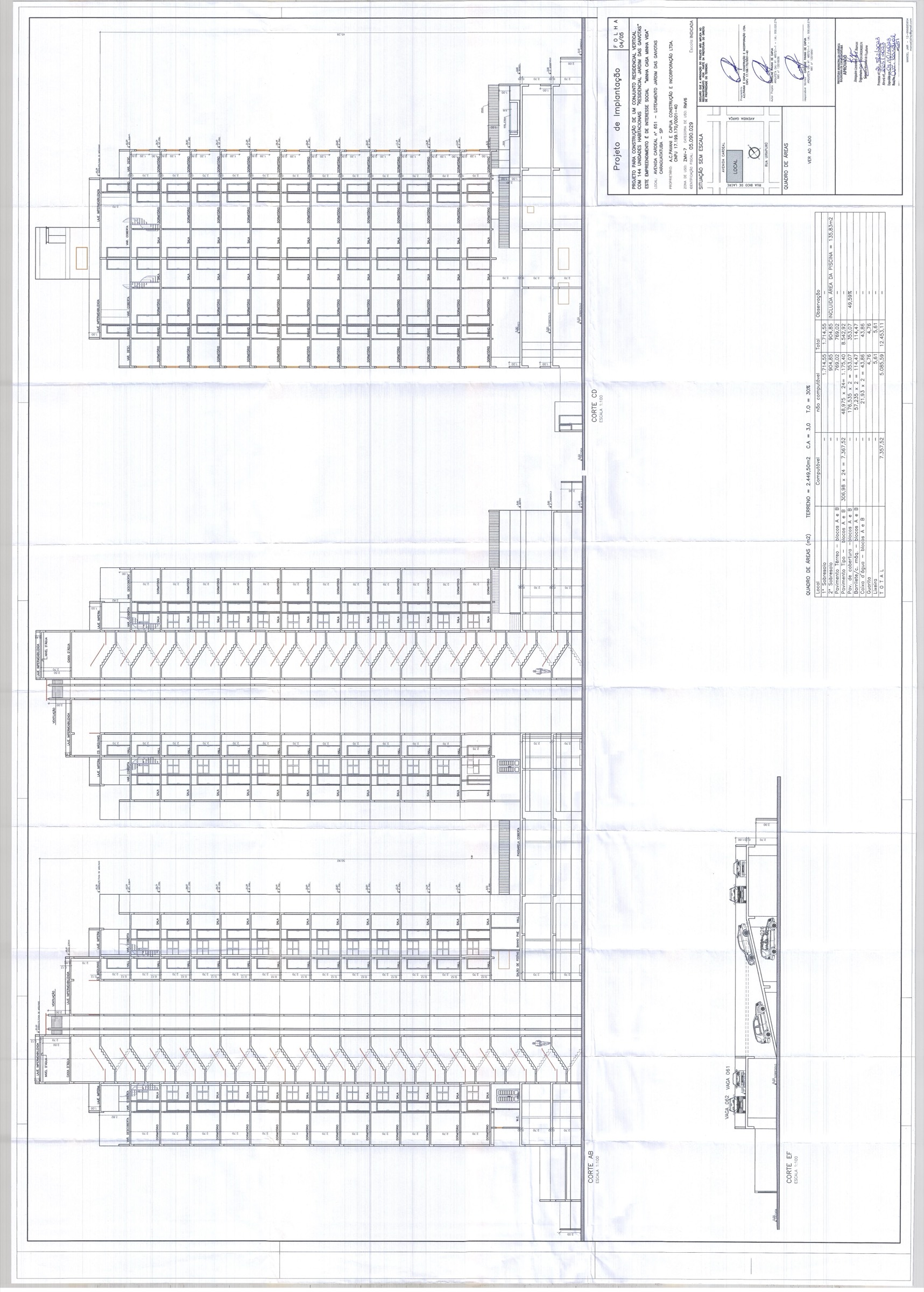 Folha 4 do projeto: cortes